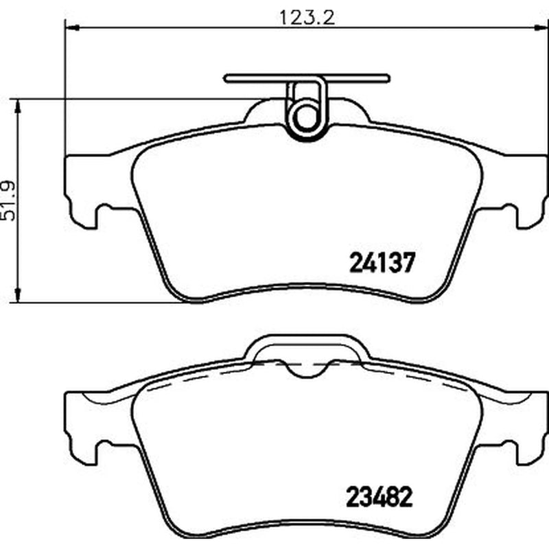 Mintex Rear Brake Pad Set MDB2686