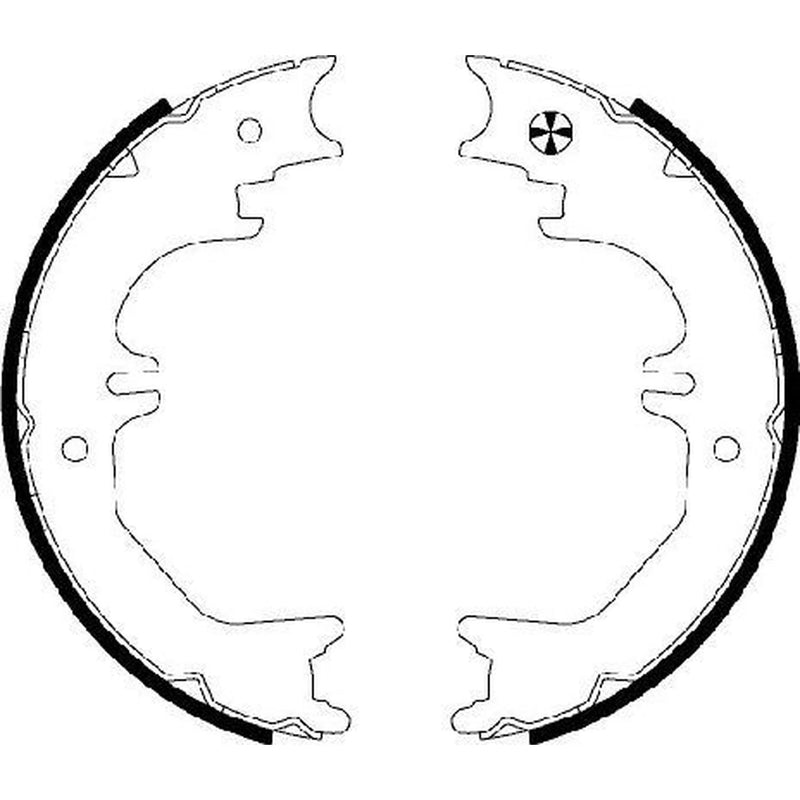Textar Parking Brake Shoe Set 91066200