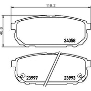 Mintex Rear Brake Pad Set MDB2590