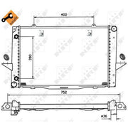 NRF Engine Radiator 519509