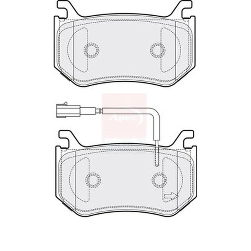 Apec Rear Brake Pad Set PD3888