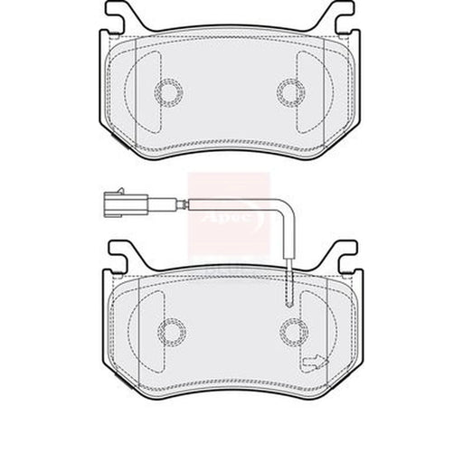 Apec Rear Brake Pad Set PD3888