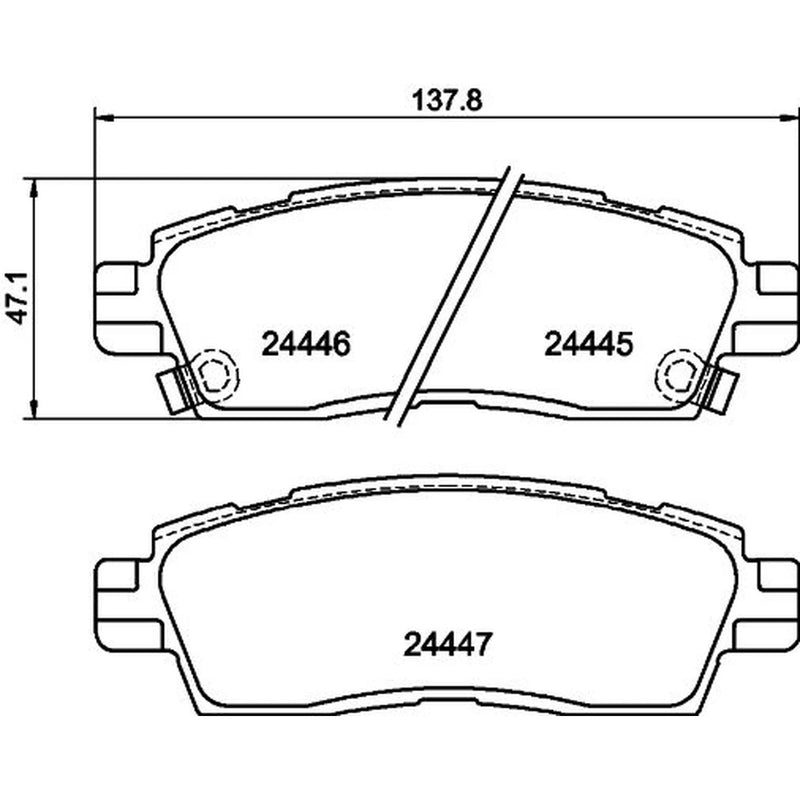 Mintex Rear Brake Pad Set MDB2219