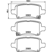 Mintex Rear Brake Pad Set MDB4057