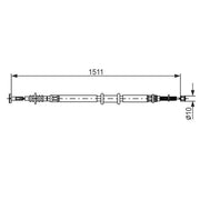Bosch Handbrake Cable Right Rear 1 987 477 968