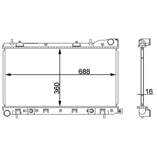Mahle Engine Radiator CR 2165 000S