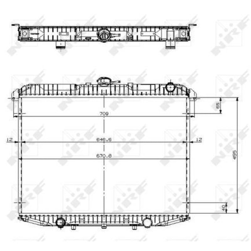 NRF Engine Radiator 509533