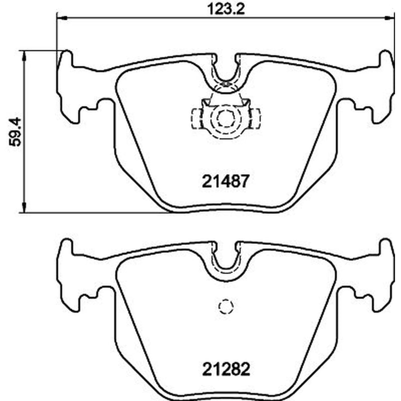 DON Rear Brake Pad Set PCP1180