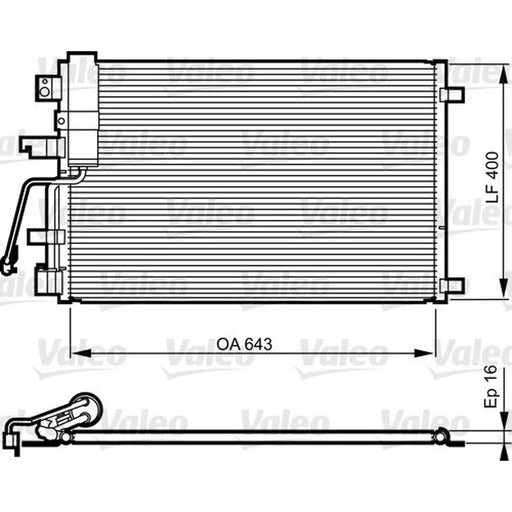 Valeo Air Conditioning Condenser 814010