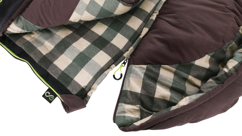 Outwell Camper Supreme Brown Single Sleeping Bag - Outwell - Van Life Living