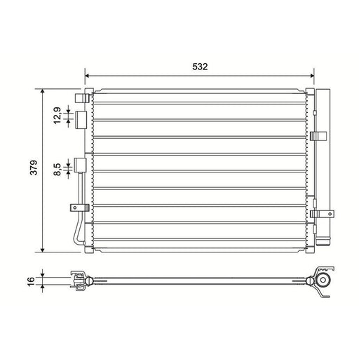 Valeo Air Conditioning Condenser 822840