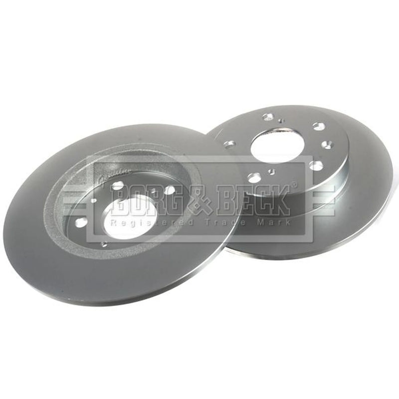 Borg & Beck 2 x Solid Rear Brake Discs BBD5401-x2