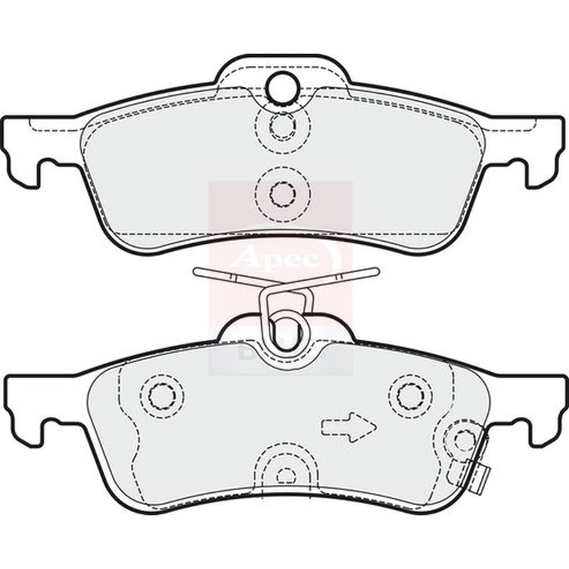 Apec Rear Brake Pad Set PD3372