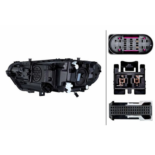 Hella Headlight Headlamp LED Right 1LX 015 569-641