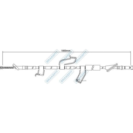 Apec Handbrake Cable Right Rear BBC3218