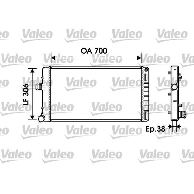 Valeo Engine Radiator 734224