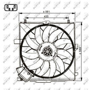 NRF Engine Cooling Fan 47732
