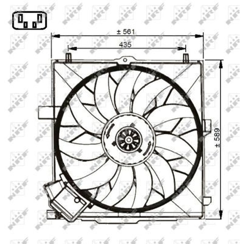 NRF Engine Cooling Fan 47732