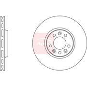 Apec 2 x Vented Front Brake Discs DSK2611-x2