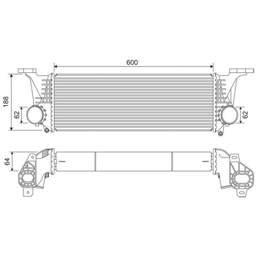 Valeo Intercooler (Charge Air Cooler) 818315