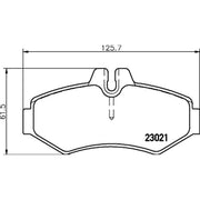 DON Rear Brake Pad Set PCP1657