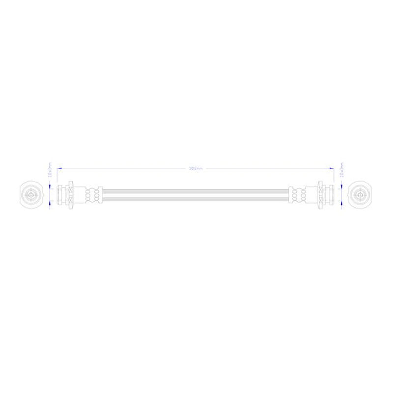 Juratek Brake Hydraulic Hose Line Right JBH1406