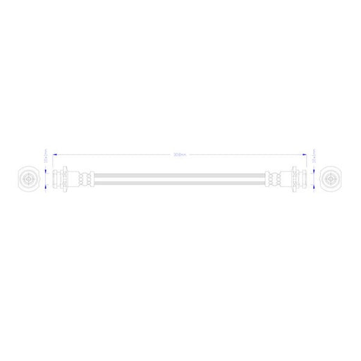 Juratek Brake Hydraulic Hose Line Right JBH1406
