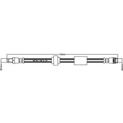Juratek Brake Hydraulic Hose Line Right JBH1136