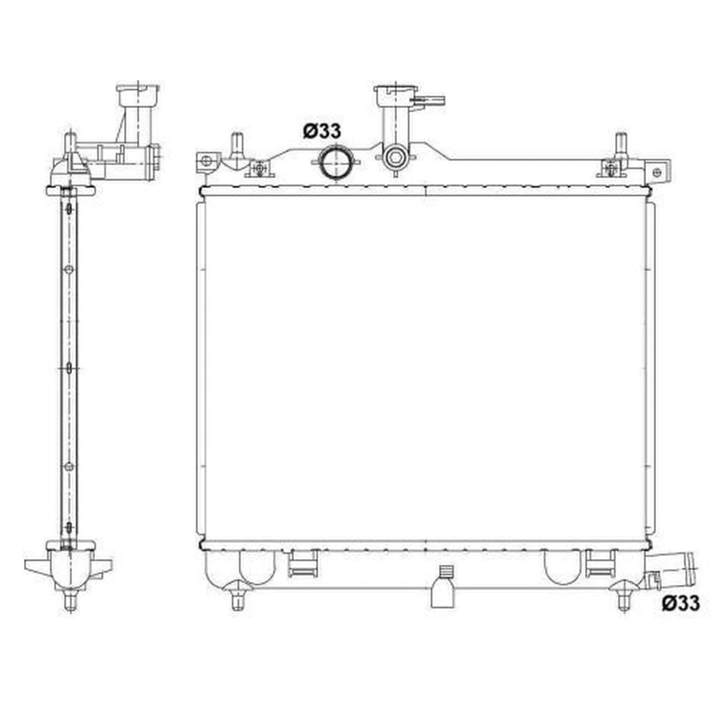 NRF Engine Radiator 53025