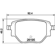 DON Rear Brake Pad Set PCP1809
