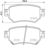 Mintex Rear Brake Pad Set MDB3934