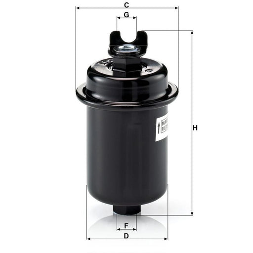 MANN-FILTER Fuel Filter Element WK 612/4