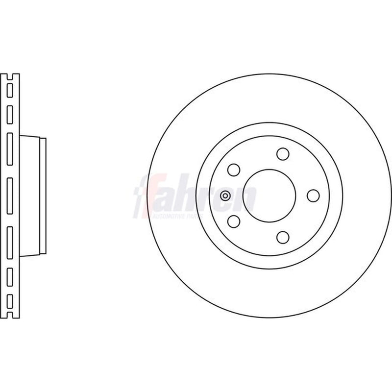 Fahren 2 x Vented Brake Discs fits Audi A6 C6 2004-2011 2.0 2.4