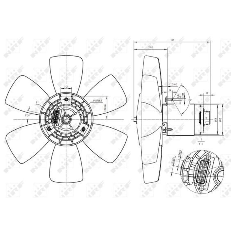 NRF Engine Cooling Fan 47429