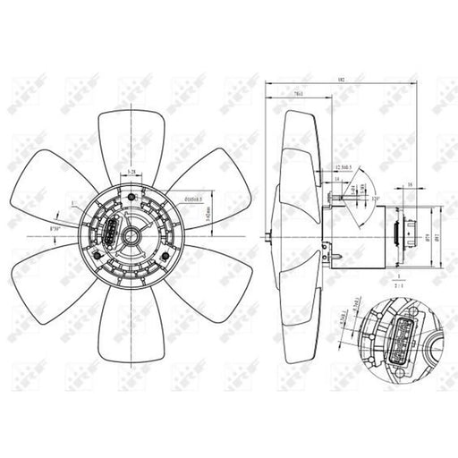 NRF Engine Cooling Fan 47429