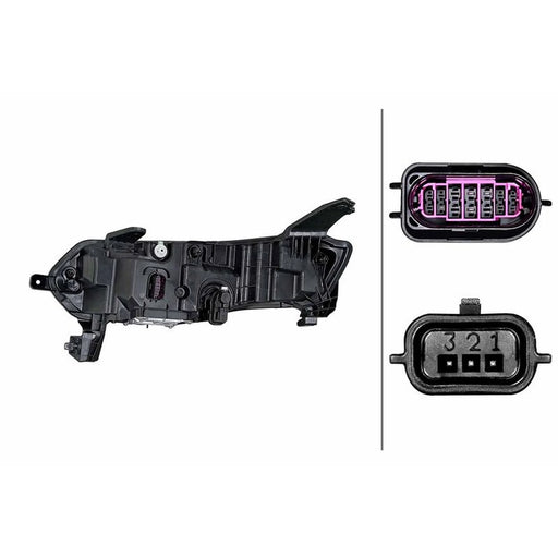 Hella Headlight Headlamp LED Right 1ZX 015 143-841
