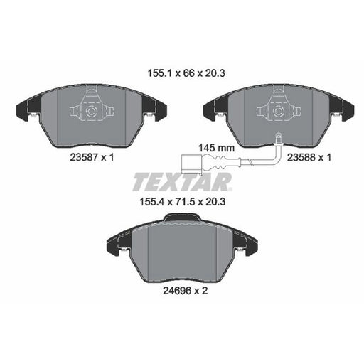 Textar Front Brake Pad Set 2469602
