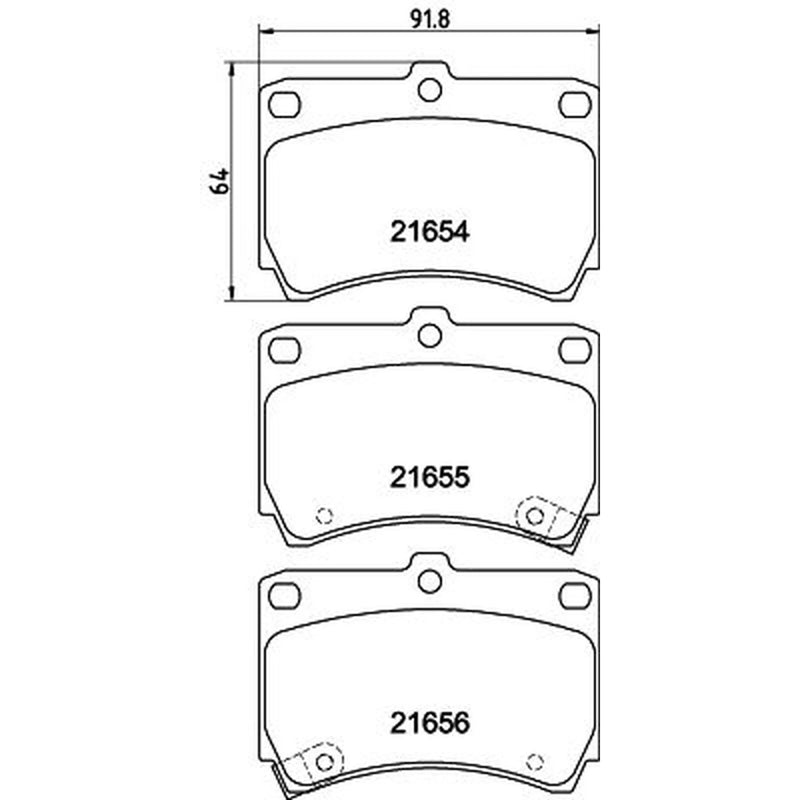 DON Front Brake Pad Set PCP1253