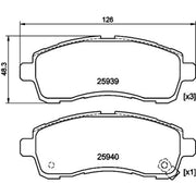 DON Front Brake Pad Set PCP2193