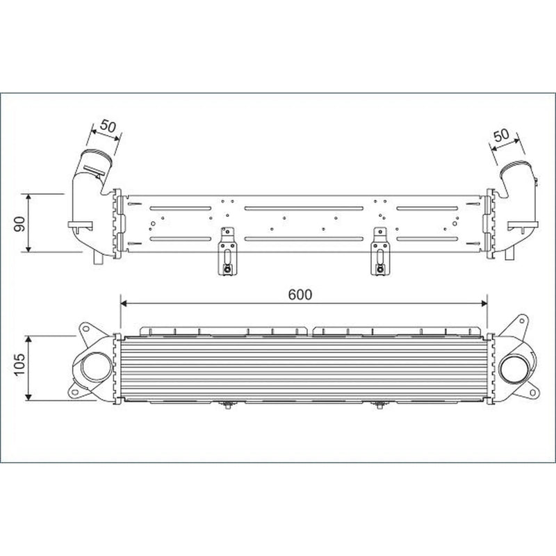 Valeo Intercooler (Charge Air Cooler) 822928