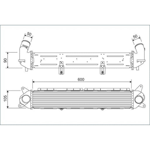 Valeo Intercooler (Charge Air Cooler) 822928