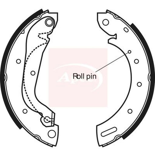 Apec Brake Shoe Set Axle Kit SHU581