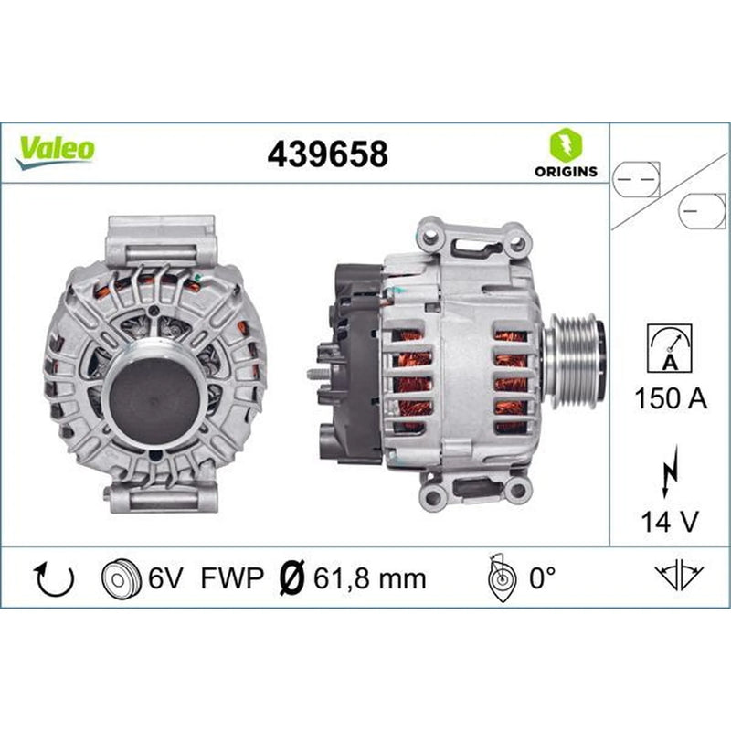 Valeo Car Alternator 12V 439658