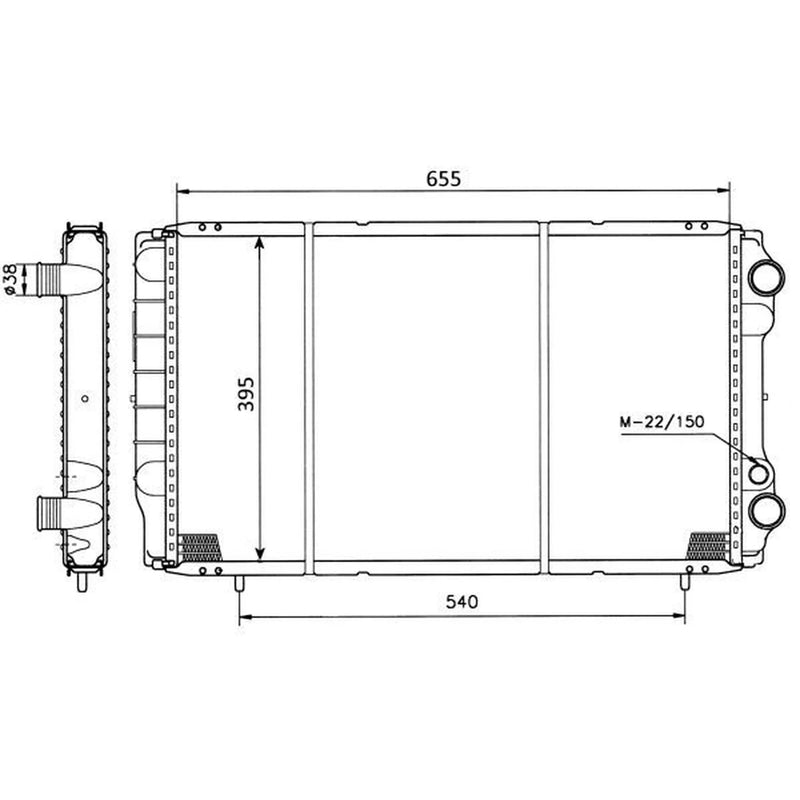 NRF Engine Radiator 50403