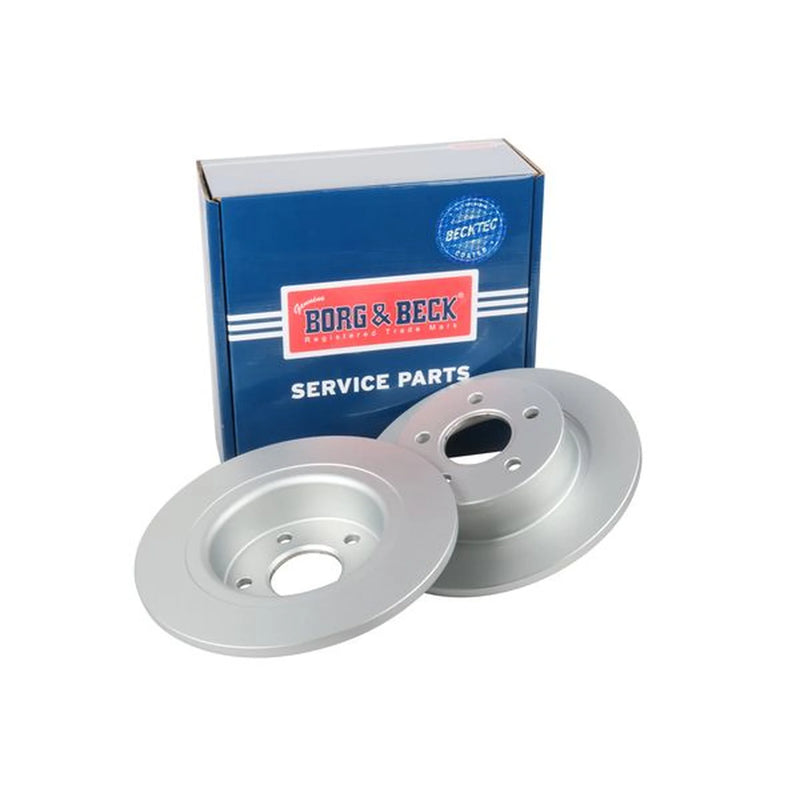 Borg & Beck 2 x Solid Rear Brake Discs BBD4403-x2