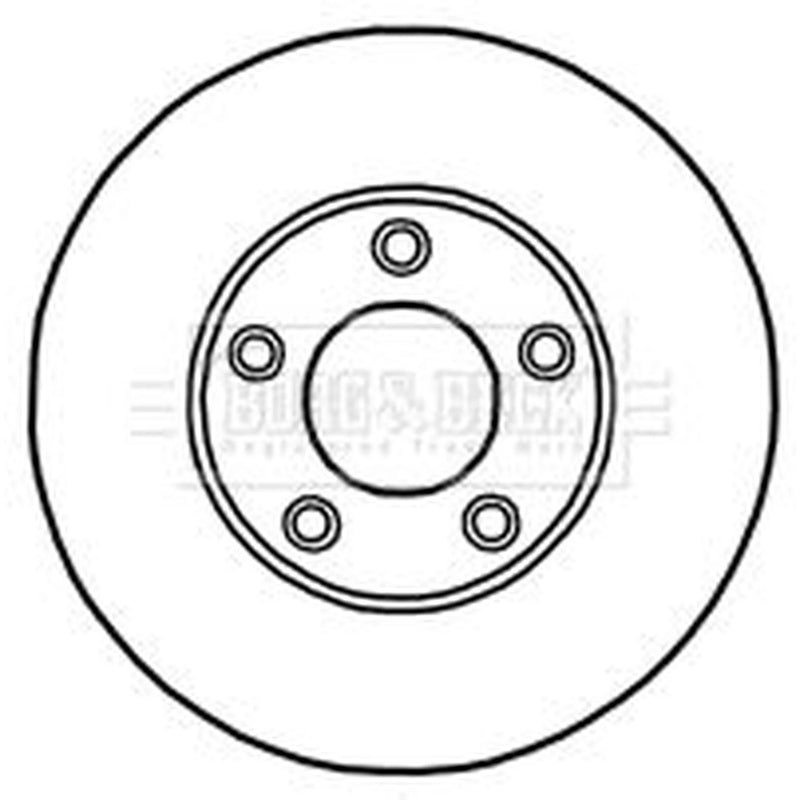 Borg & Beck 2 x Vented Front Brake Discs BBD4447-x2