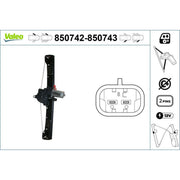 Valeo Electric Window Regulator Lifter Right Front 850743