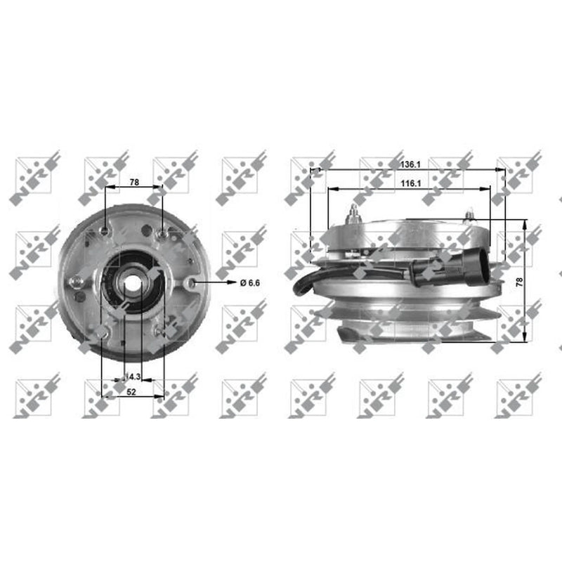 NRF Radiator Fan Clutch 49703