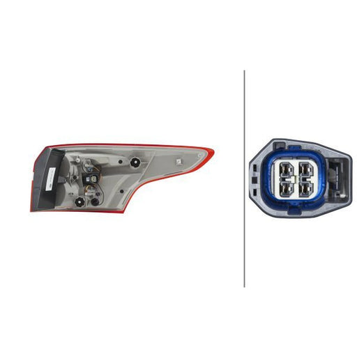 Hella Tail Light / Lamp PY21W Left 2SD 354 828-151