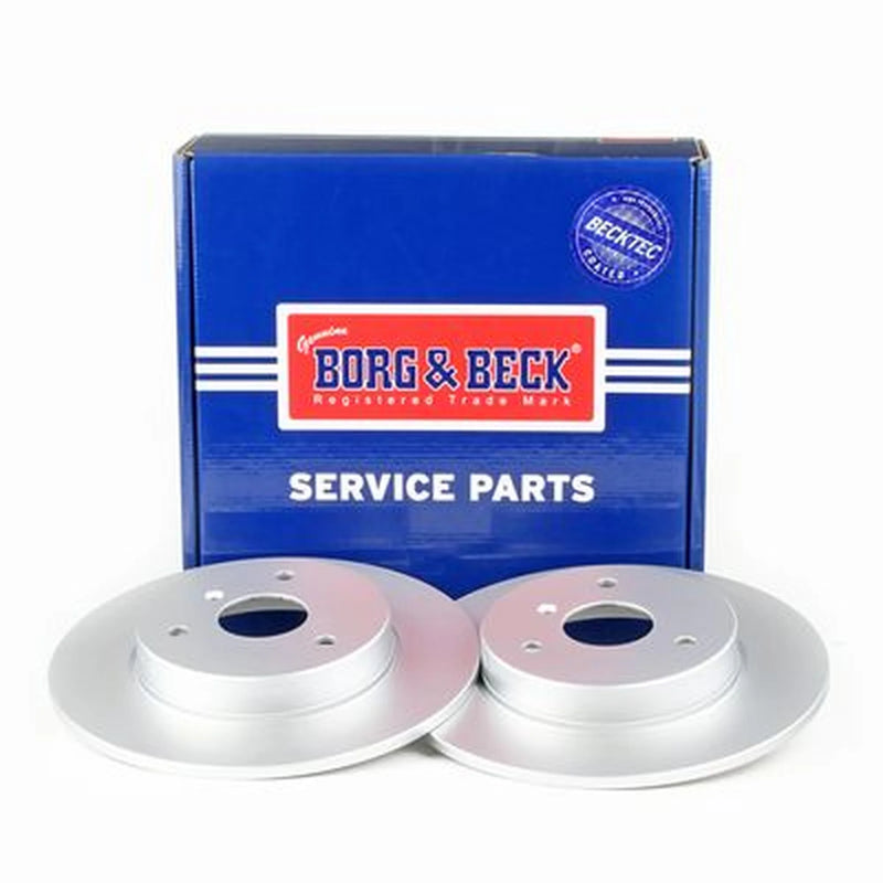 Borg & Beck 2 x Solid Front Brake Discs BBD4231-x2